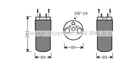 AVA QUALITY COOLING džiovintuvas, oro kondicionierius RTD555